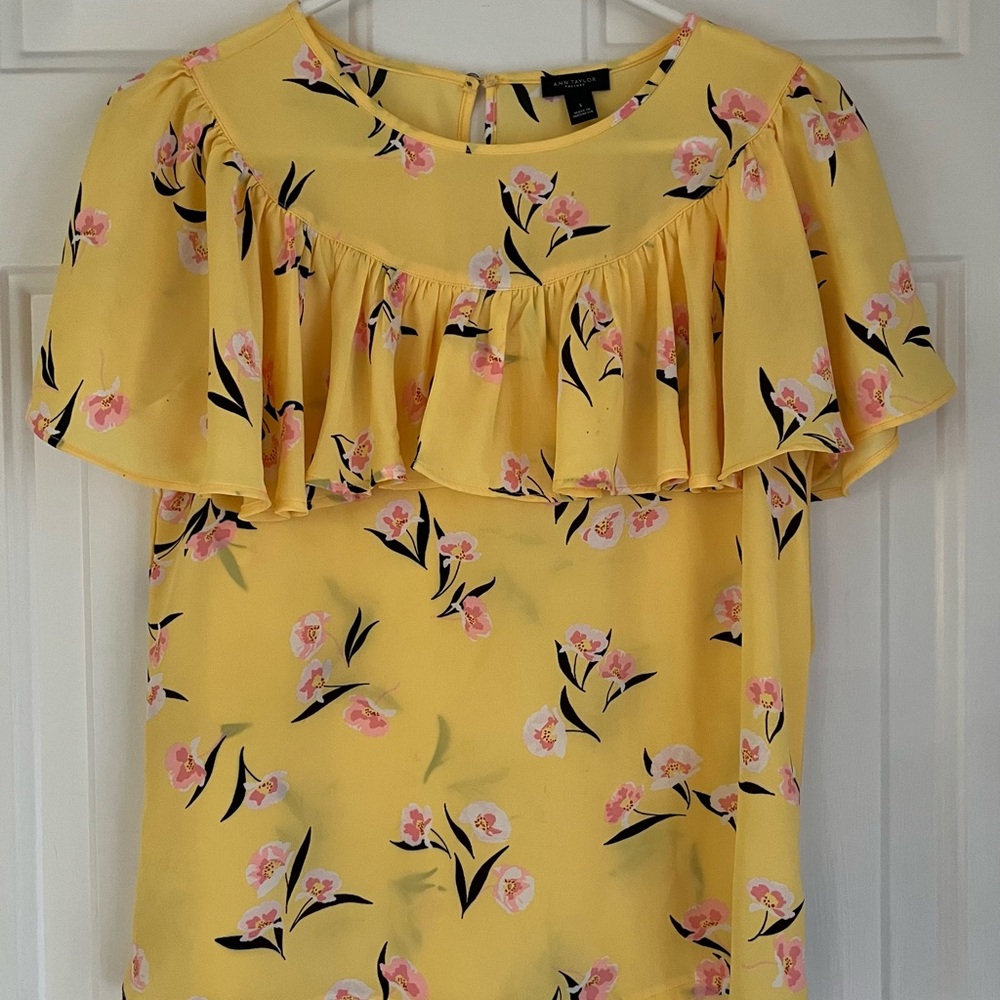Yellow Floral Top